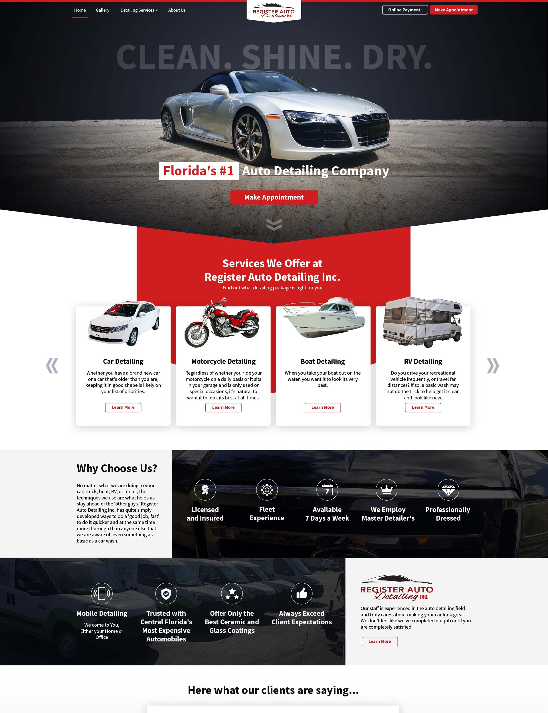 Register Auto Detailing Mockup Stoneglass Marketing redesign